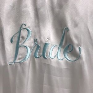 Silk bride robe